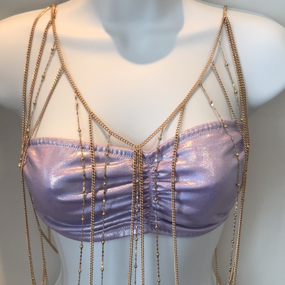 Guess body jewellery. Gold chains with gold ball detail. - Picture 2 of 6